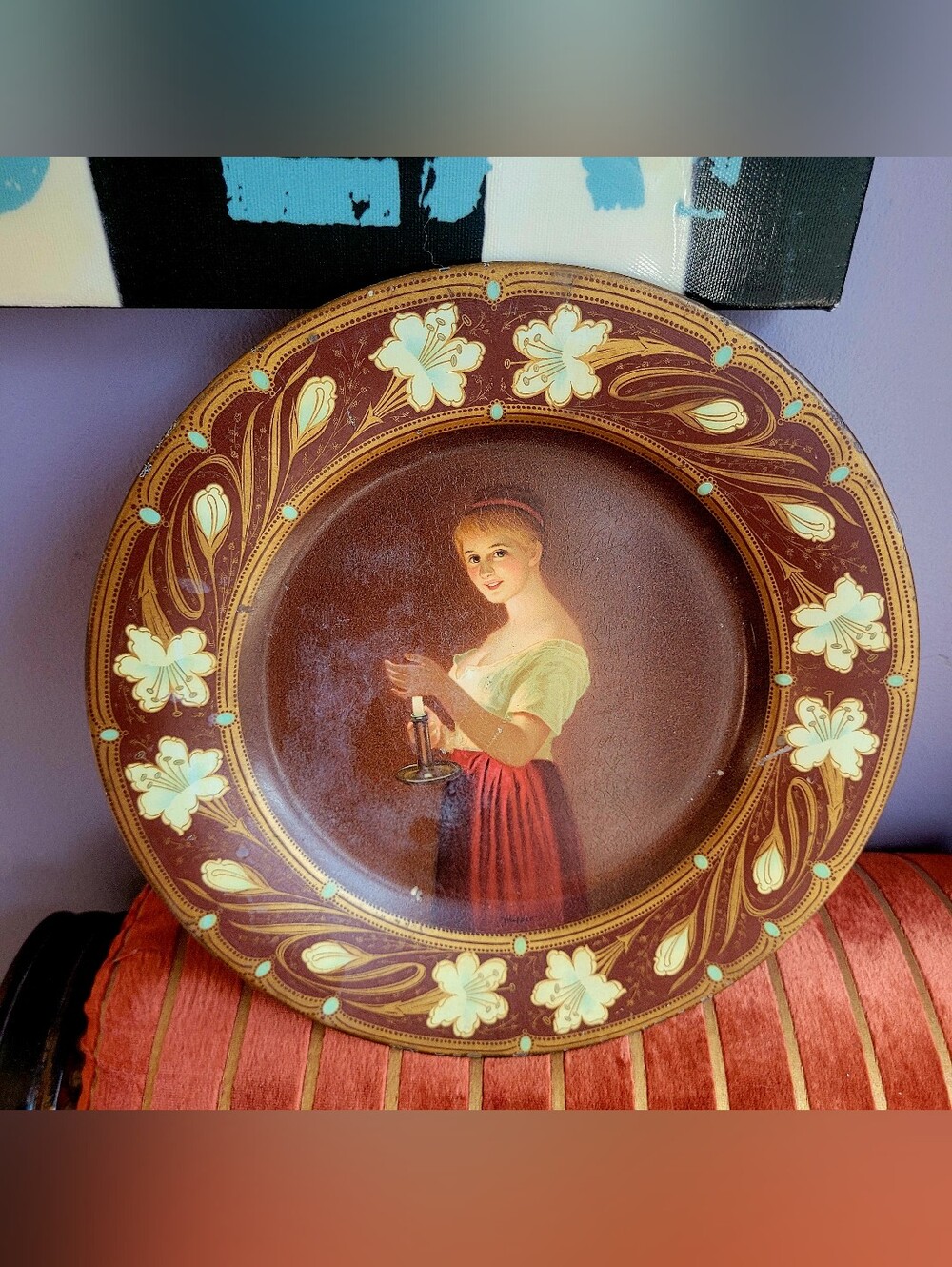 Vintage Metal Plate